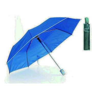 Edged Solid 3 Section Auto Open Umbrellas (YS-3FA22083520R)